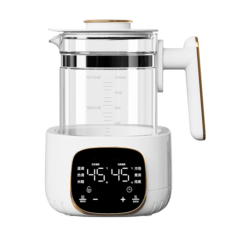 Fashion intelligent milk frother kettle brewing tea and coffee machine with night light A07G