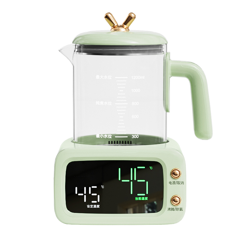Fashion design multifunctional milk regulator boiling kettle with night light T01